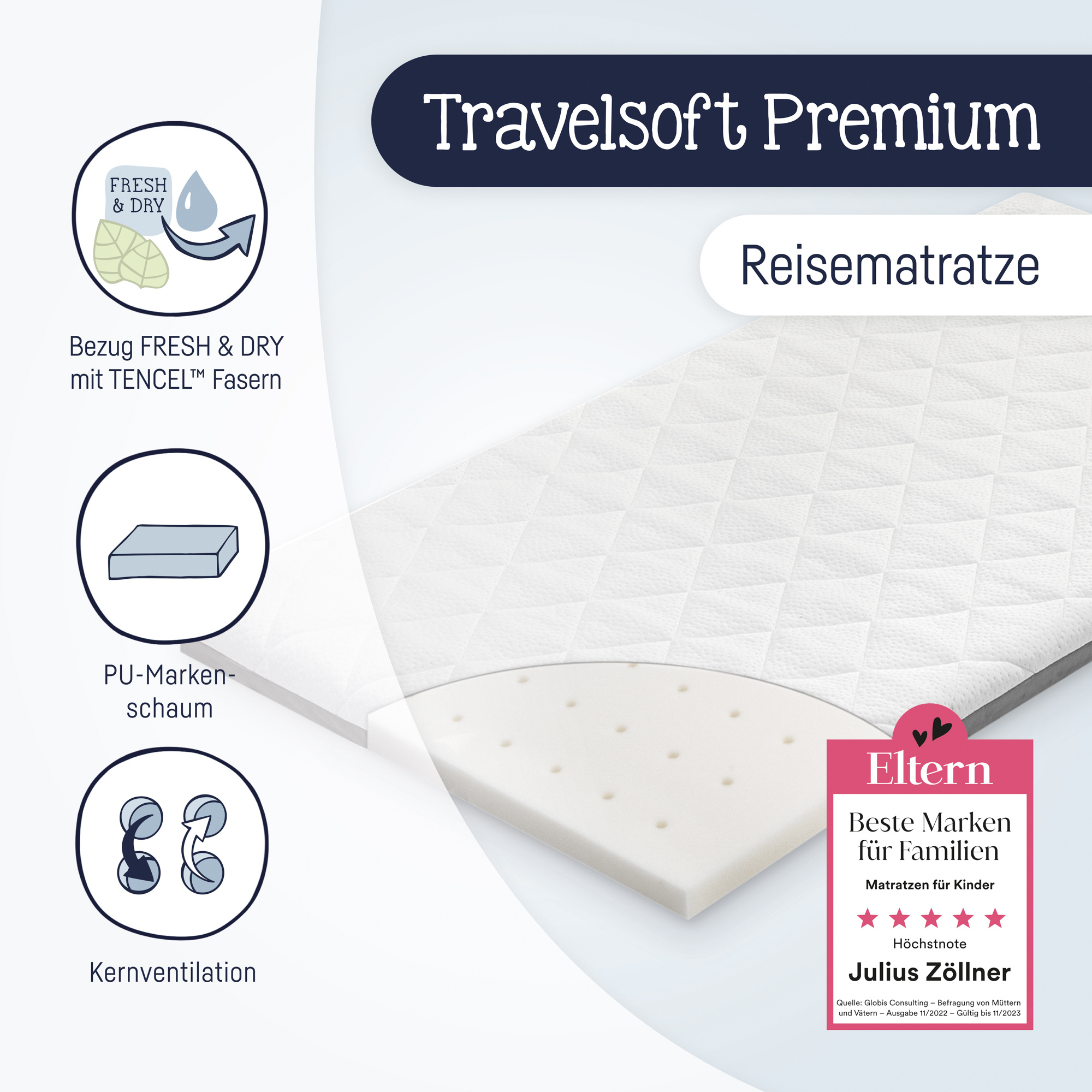 Reisebettmatraze TRAVELSOFT