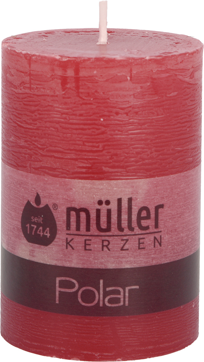 Stumpenkerze POLAR rot