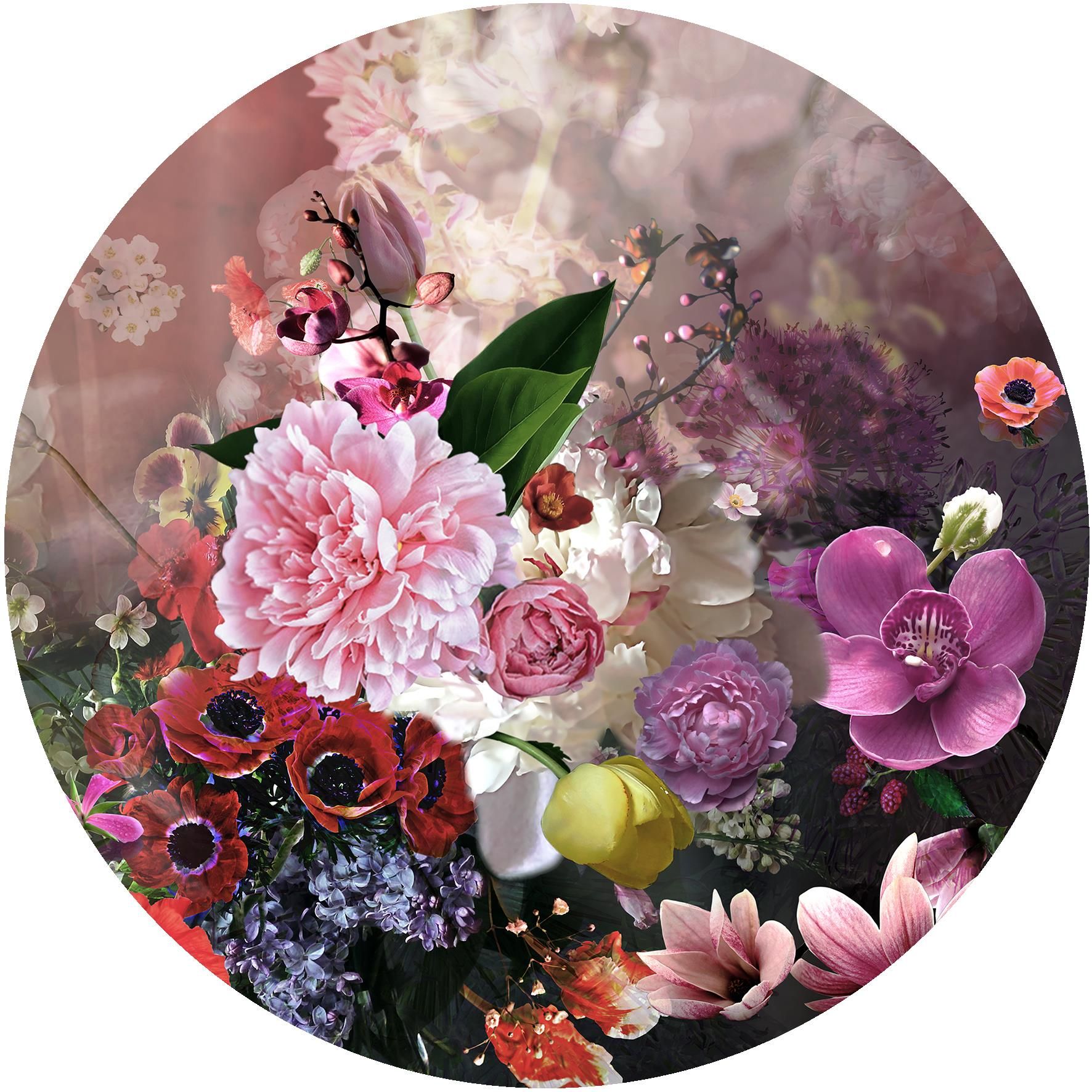 Glasbild BAROQUE FLOWERMIX II