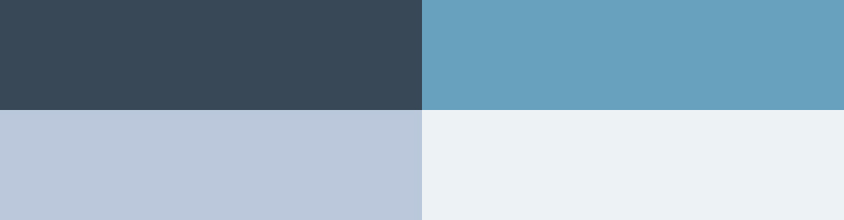 Farben Dunkelblau, Blau, Blau-Grau und Helles Grau