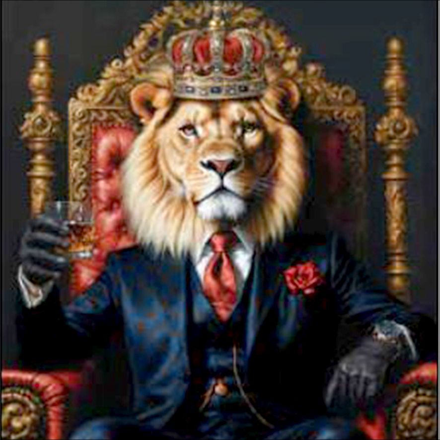 Aludibondbild LION KING V