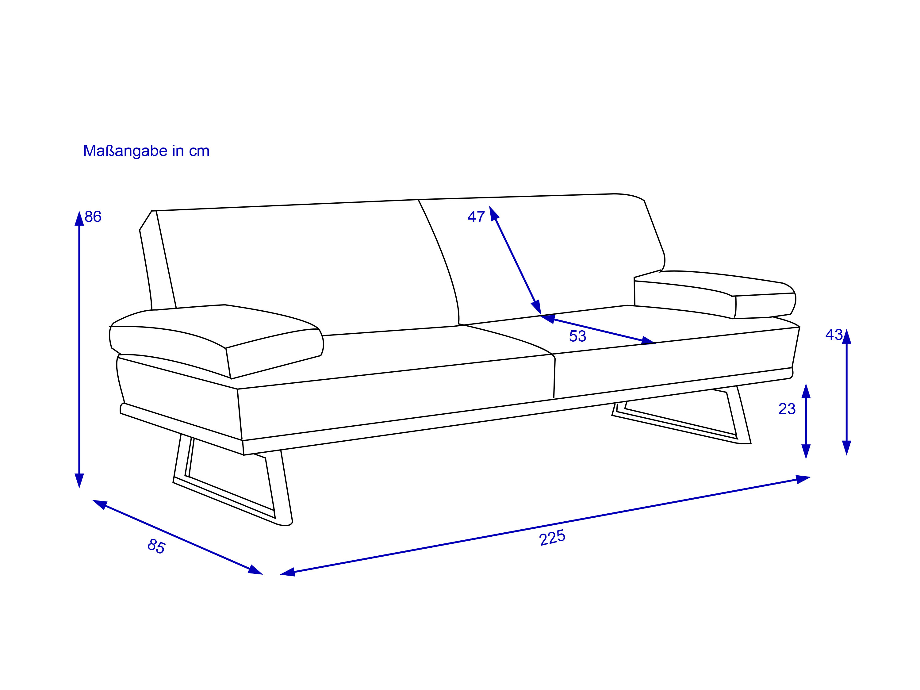 Sofa Rolf Weber 3 Sitzer SAYDA