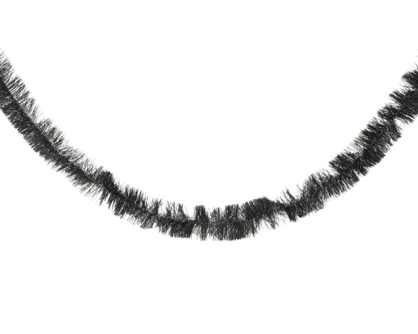 Girlande LAMETTA SWAG schwarz in schwarz aus Kunststoff