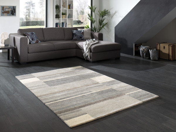Teppich STAR in beige aus Mischgewebe