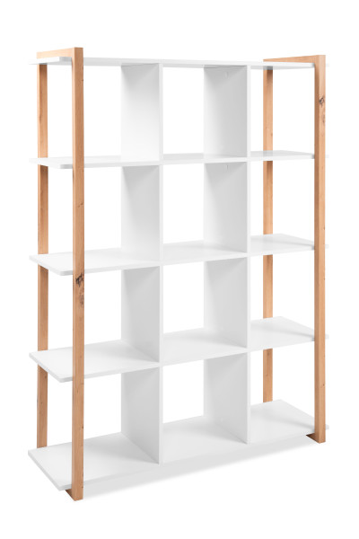 Regal DENVER in weiß aus Dekor