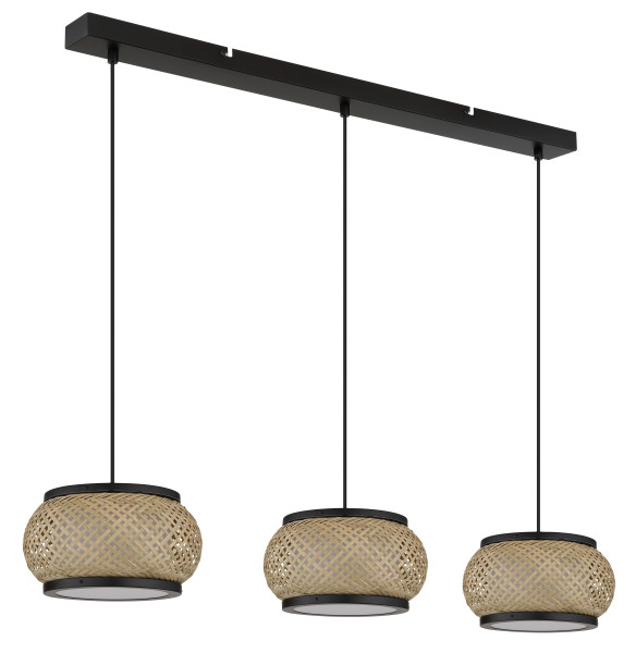 Hängeleuchte BAMBORA in schwarz aus Metall