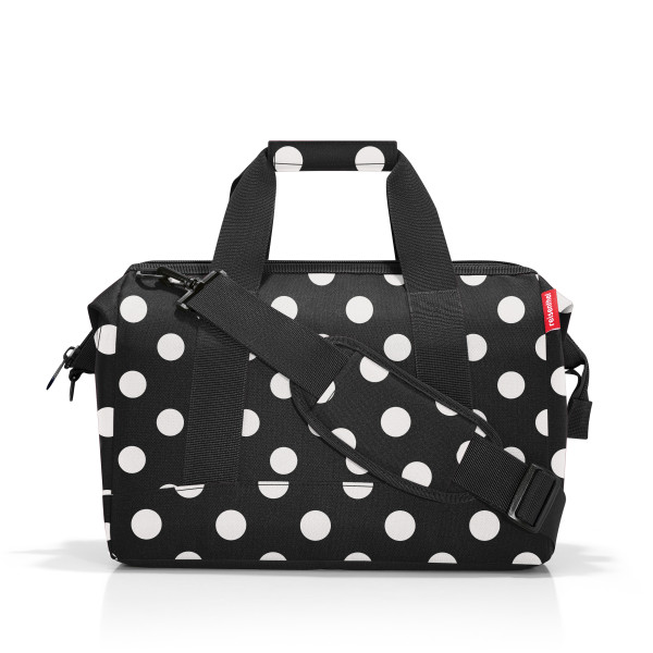 allrounder reisenthel M - DOTS white in schwarz aus Polyester