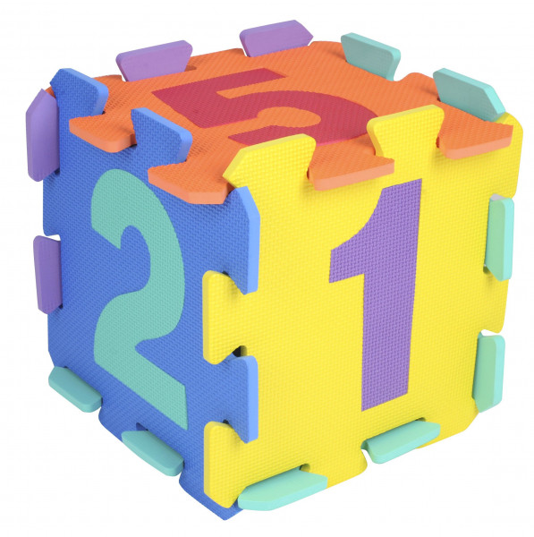 Puzzlematte ZAHLEN in bunt aus Kunststoff