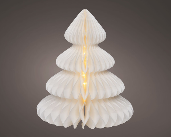 Weihnachtsbaum LED in weiß aus Papier