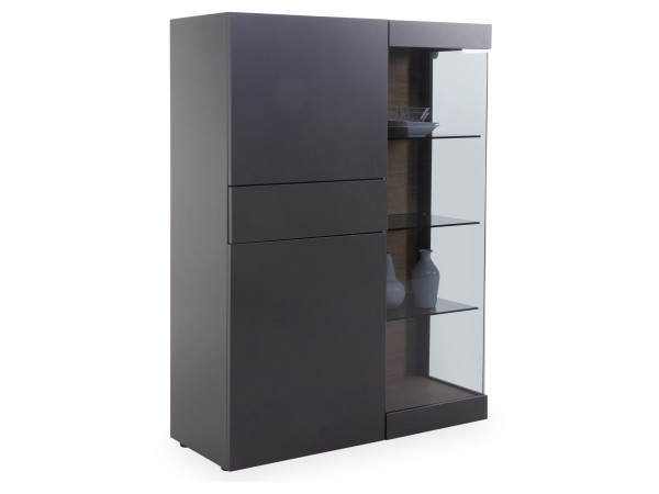 Highboard Rolf Weber HERFORD in schwarz aus Lack