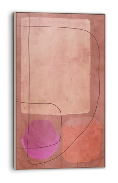 Bild WARM TONED ABSTRACT in mehrfarbig aus Materialmix