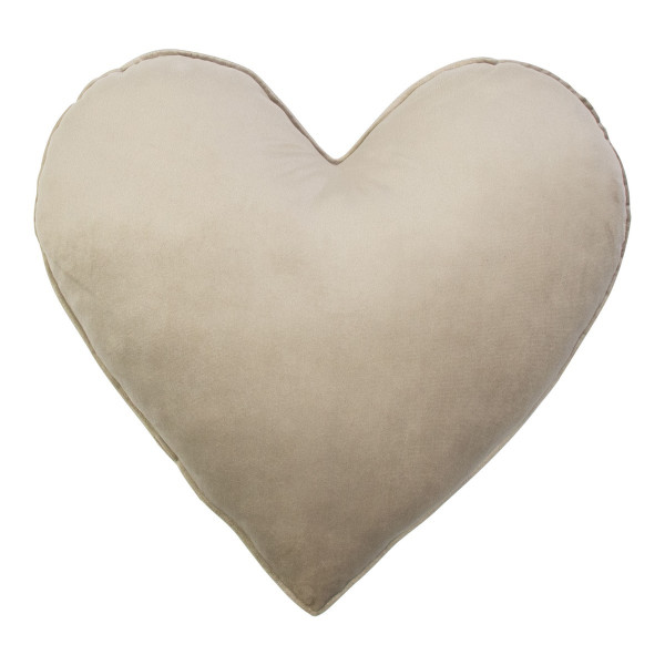 Kissen HEART in beige aus Polyester