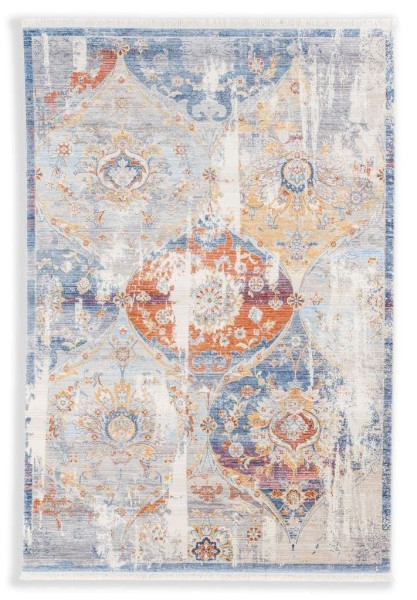 Teppich MYSTIK 133x185 in silberfarben aus Polyester