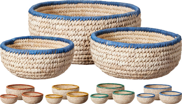 Korbschale in mehrfarbig