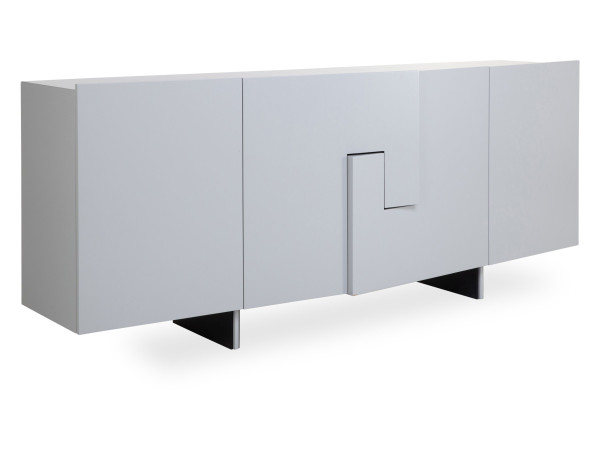 Sideboard ZEFERINO COMO in aschgrau aus Lack