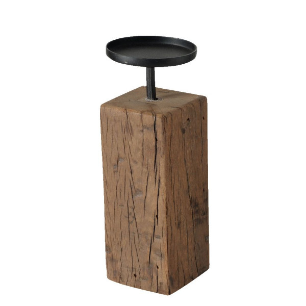 Kerzenleuchter SOLEA in natur aus Holz