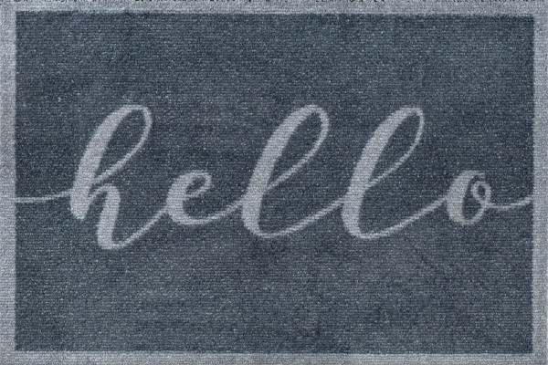 Fußmatte Scriptello in grau