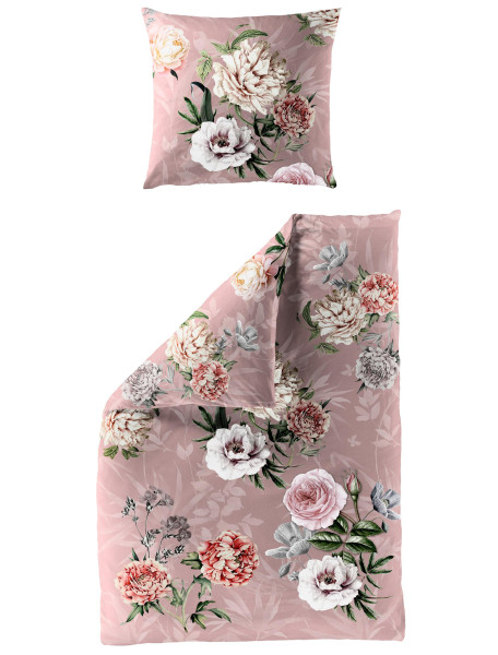 Bettwäsche Mako-Satin rosa