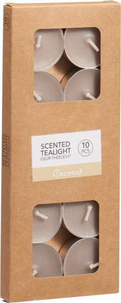 Teelichter-Set in sand aus Wachs