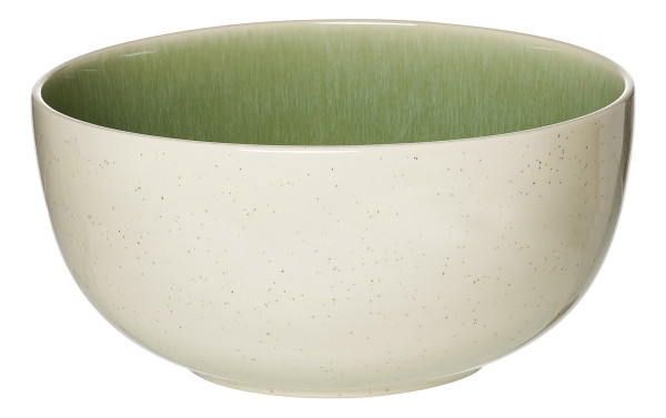 Servierschale SKOG in grün aus Steingut