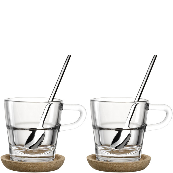 Espresso-Set SPECIAL EDITION in klar aus Glas