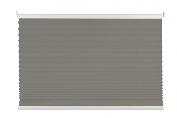 Plissee FREE grau 65x130cm in hellgrau aus Polyester