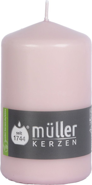 Stumpenkerze ROSA in rose aus Wachs