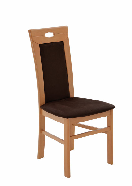 Polsterstuhl SANTANA - GOLD in  Nirvana dunkelbraun