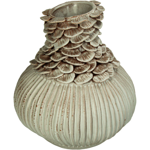 Vase BURGUNDY in burgund aus Steingut