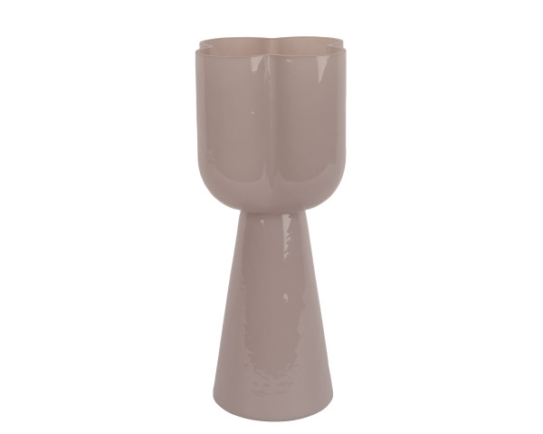 Vase in pink aus Glas