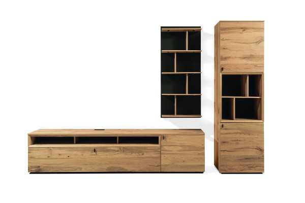 Wohnwand VENJAKOB ANDIAMO 3.0 in eichefarben aus Furniert