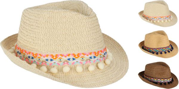 Kinderhut in mehrfarbig aus Polyester