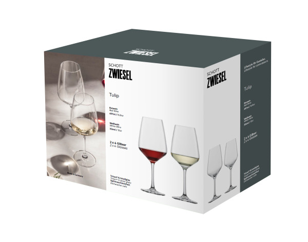 Weinglas-Set TULIP in klar aus Glas
