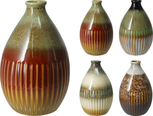 Vase in mehrfarbig aus Porzellan
