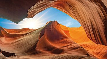 Bild ANTELOPE CANYON S in mehrfarbig aus MDF