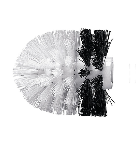 Ersatzbürste schwarz in schwarz/weiß aus Kunststoff