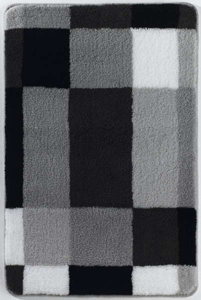 Badteppich EDGE in platinfarben aus Polyacryl