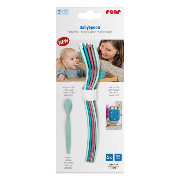 Fütterlöffel BABYSPOON in bunt aus Kunststoff
