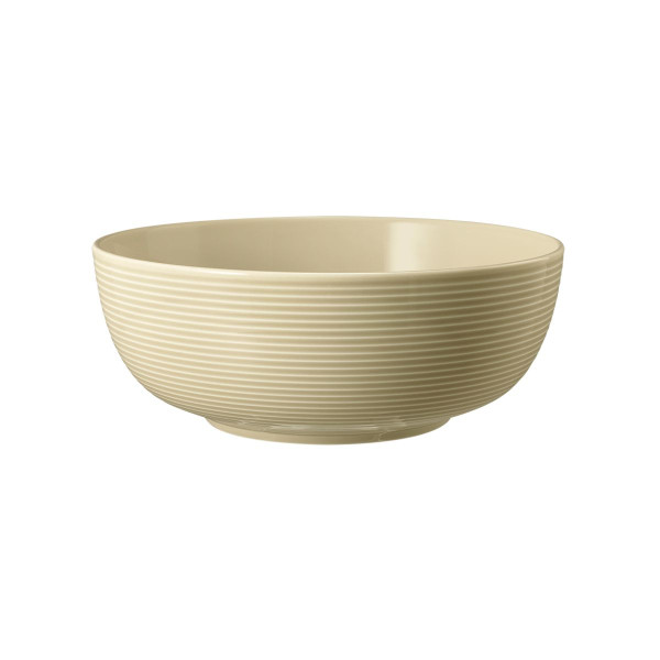Schale Foodbowl BEAT in beige aus Porzellan
