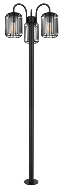 Außenleuchte ADELHEID in schwarz aus Edelstahl