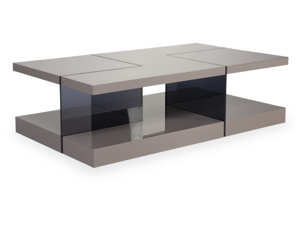 Couchtisch Rolf Weber ALTENA in taupe aus Lack Hochglanz