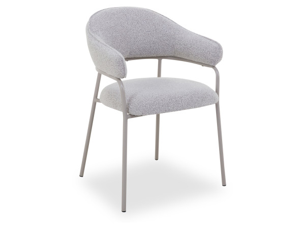 Polsterstuhl PROSPERO in Light Grey