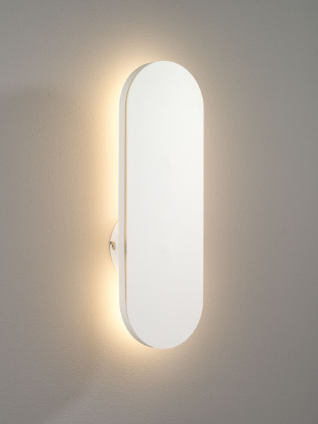 LED- Wandleuchte RAIL in weiß aus Kunststoff