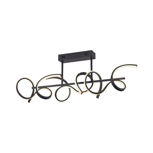 Deckenleuchte CURLS LED in schwarz aus Metall