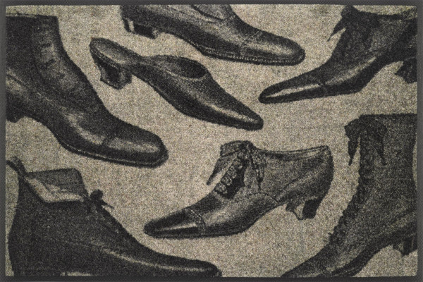 Fußmatte ALL MY BOOTS in beige aus Polyamid