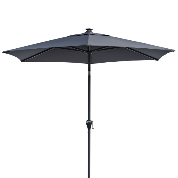 Sonnenschirm DOPPLER ACTIVE in anthrazit aus Stoff