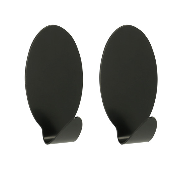 Hafthaken-Set JUMBO in schwarz aus Metall