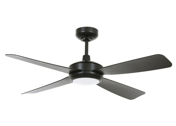 Deckenventilator in schwarz aus Kunststoff