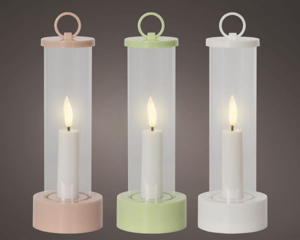 Kerze LED CANDLE in mehrfarbig aus Wachs