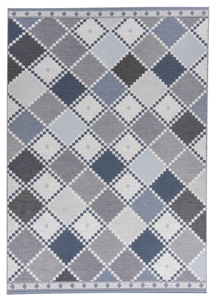 Teppich SUNSHINE in blau aus Polyester